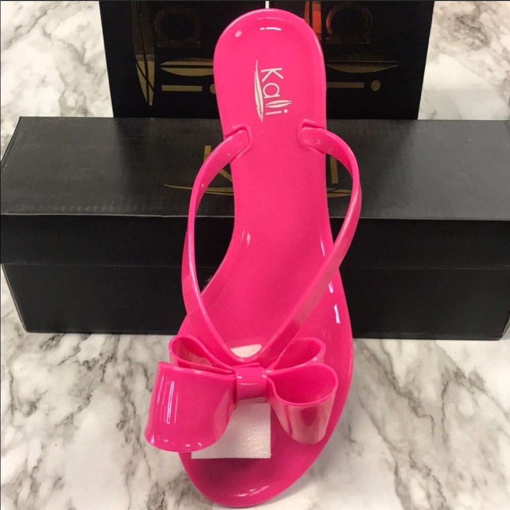 Jelly Flat Sandals. Pink size 11
